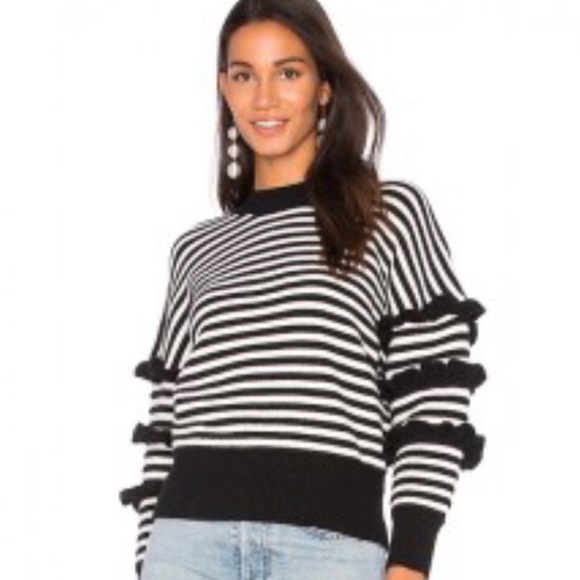 English Factory Sweaters - NWT English Factory Ruffle Sleeve Sweater, Size L